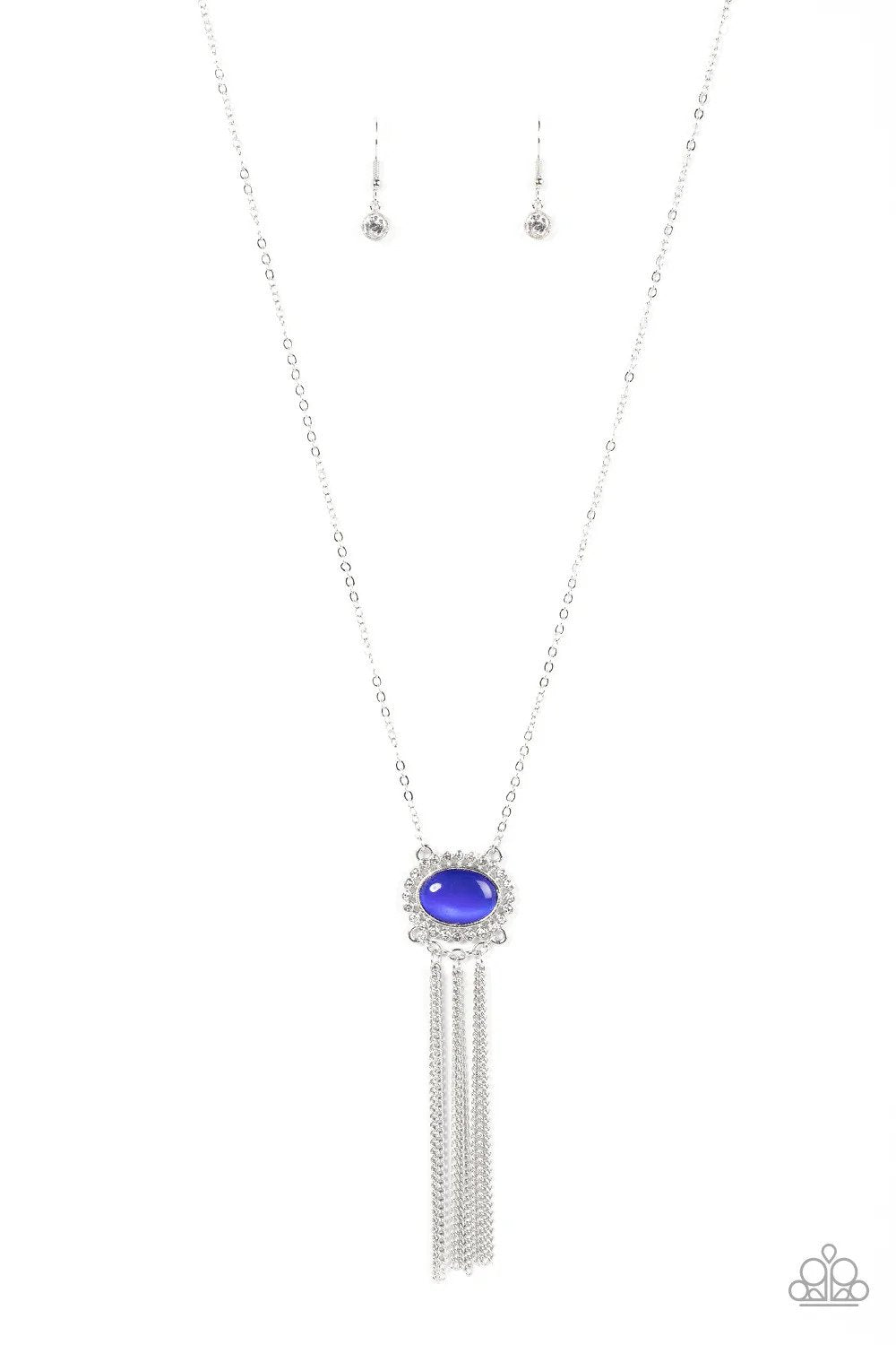 Happily Ever Ethereal Blue Necklace - Paparazzi Accessories- lightbox - CarasShop.com - Paparazzi Jewelry by Cara Jewels