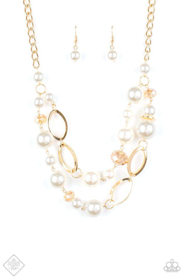 High Roller Gold Necklace - Paparazzi Accessories- lightbox - CarasShop.com - Paparazzi Jewelry by Cara Jewels