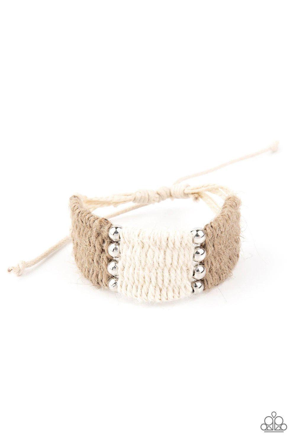 High Tides Brown Urban Bracelet - Paparazzi Accessories- lightbox - CarasShop.com - Paparazzi Jewelry by Cara Jewels