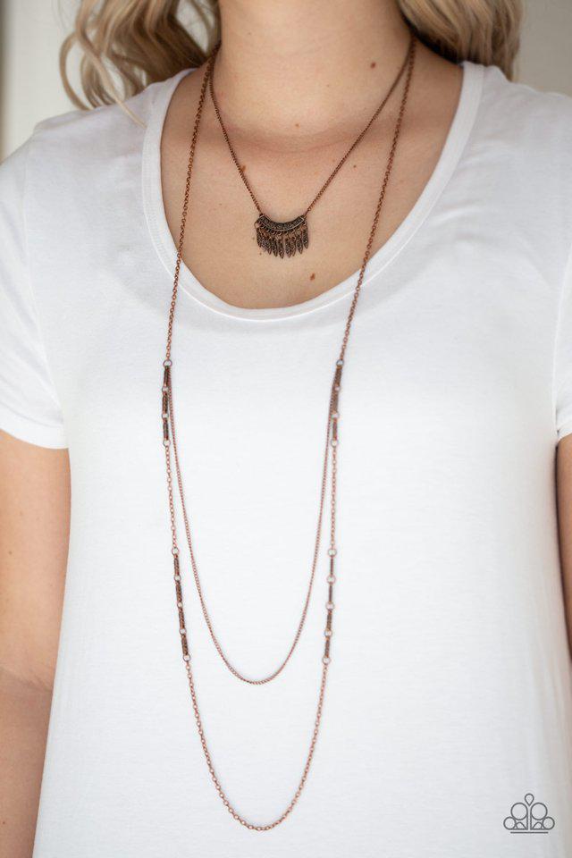 Homestead Harvest Copper Necklace - Paparazzi Accessories- lightbox - CarasShop.com - Paparazzi Jewelry by Cara Jewels