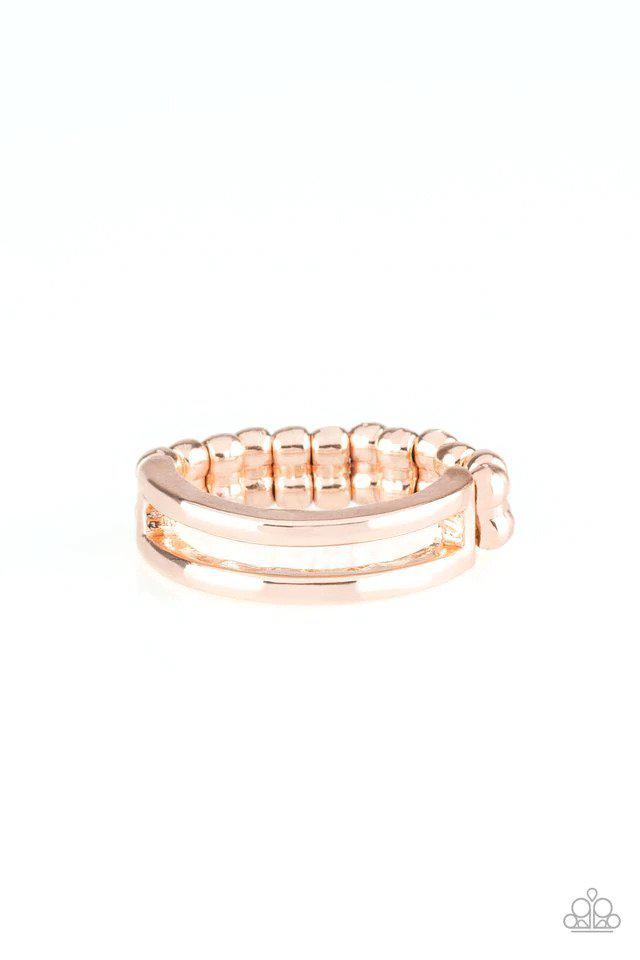 I Need Space Gold Ring - Paparazzi Accessories- lightbox - CarasShop.com - Paparazzi Jewelry by Cara Jewels