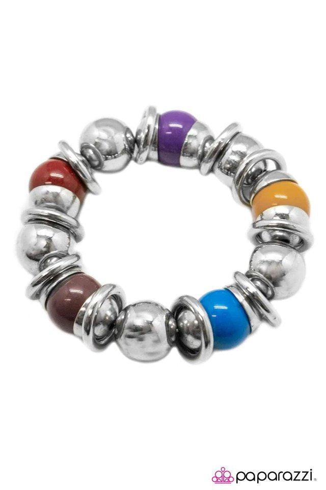 I Will Survive Multi Bracelet - Paparazzi Accessories- lightbox - CarasShop.com - Paparazzi Jewelry by Cara Jewels