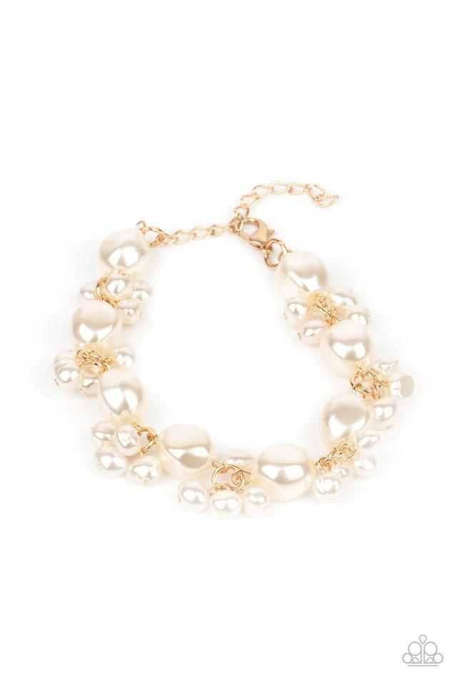 Imperfectly Perfect Gold Bracelet - Paparazzi Accessories- lightbox - CarasShop.com - Paparazzi Jewelry by Cara Jewels