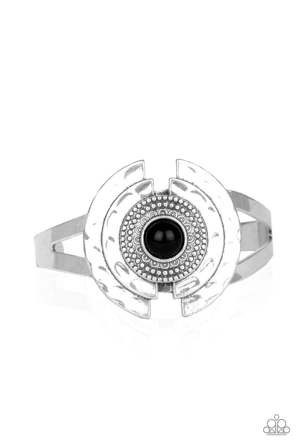 Incredibly Indie Black Bracelet - Paparazzi Accessories- lightbox - CarasShop.com - Paparazzi Jewelry by Cara Jewels