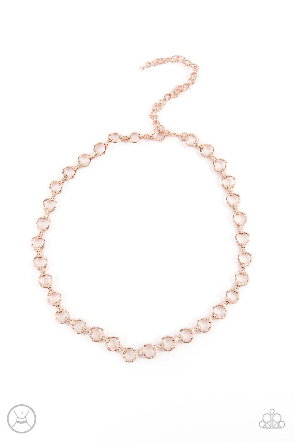 Insta Connection Gold Necklace - Paparazzi Accessories- lightbox - CarasShop.com - Paparazzi Jewelry by Cara Jewels