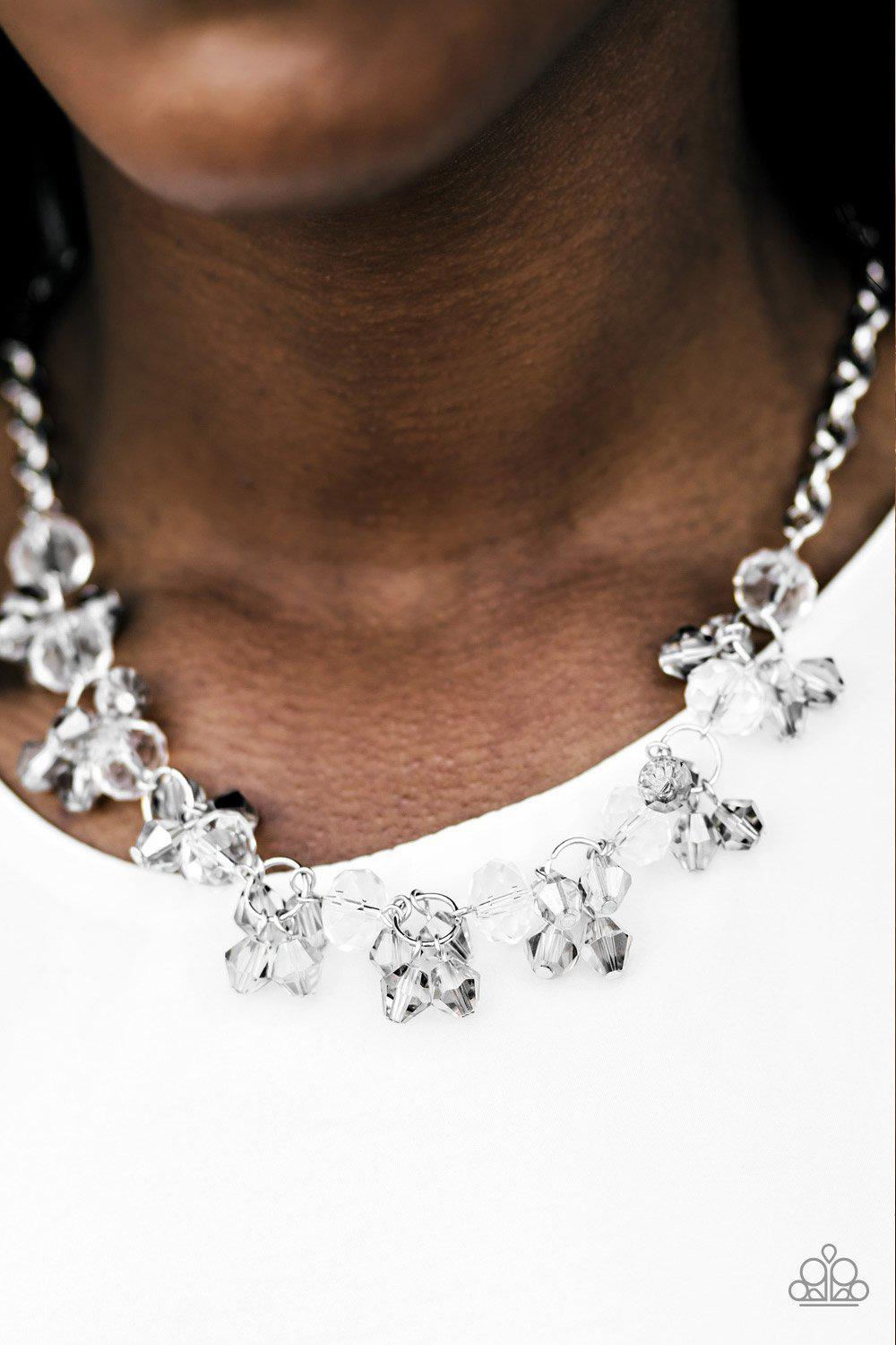 Instant Stardom Silver Necklace - Paparazzi Accessories- lightbox - CarasShop.com - Paparazzi Jewelry by Cara Jewels