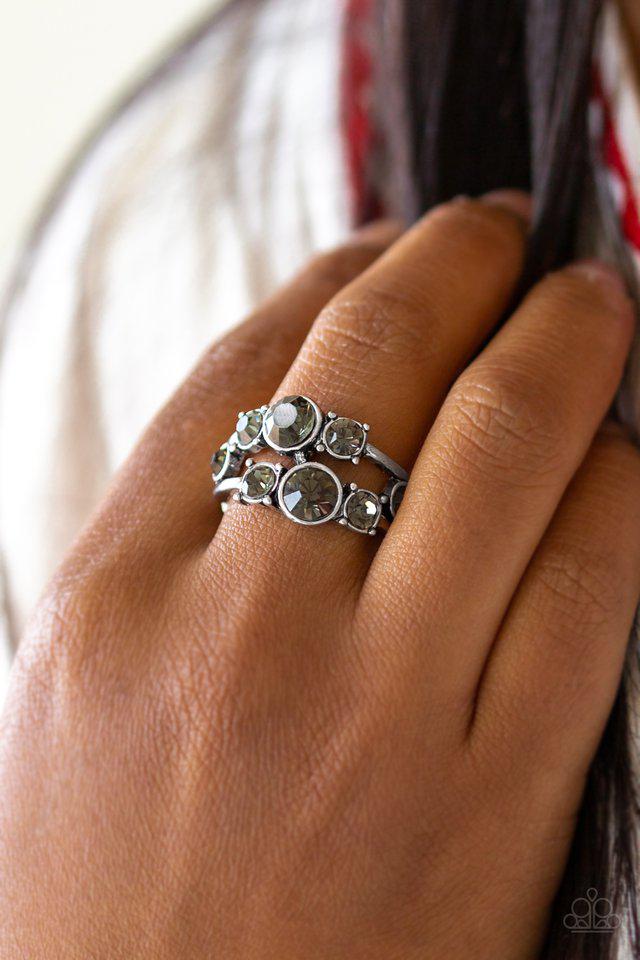 Interstellar Fashion Silver Ring - Paparazzi Accessories- lightbox - CarasShop.com - Paparazzi Jewelry by Cara Jewels