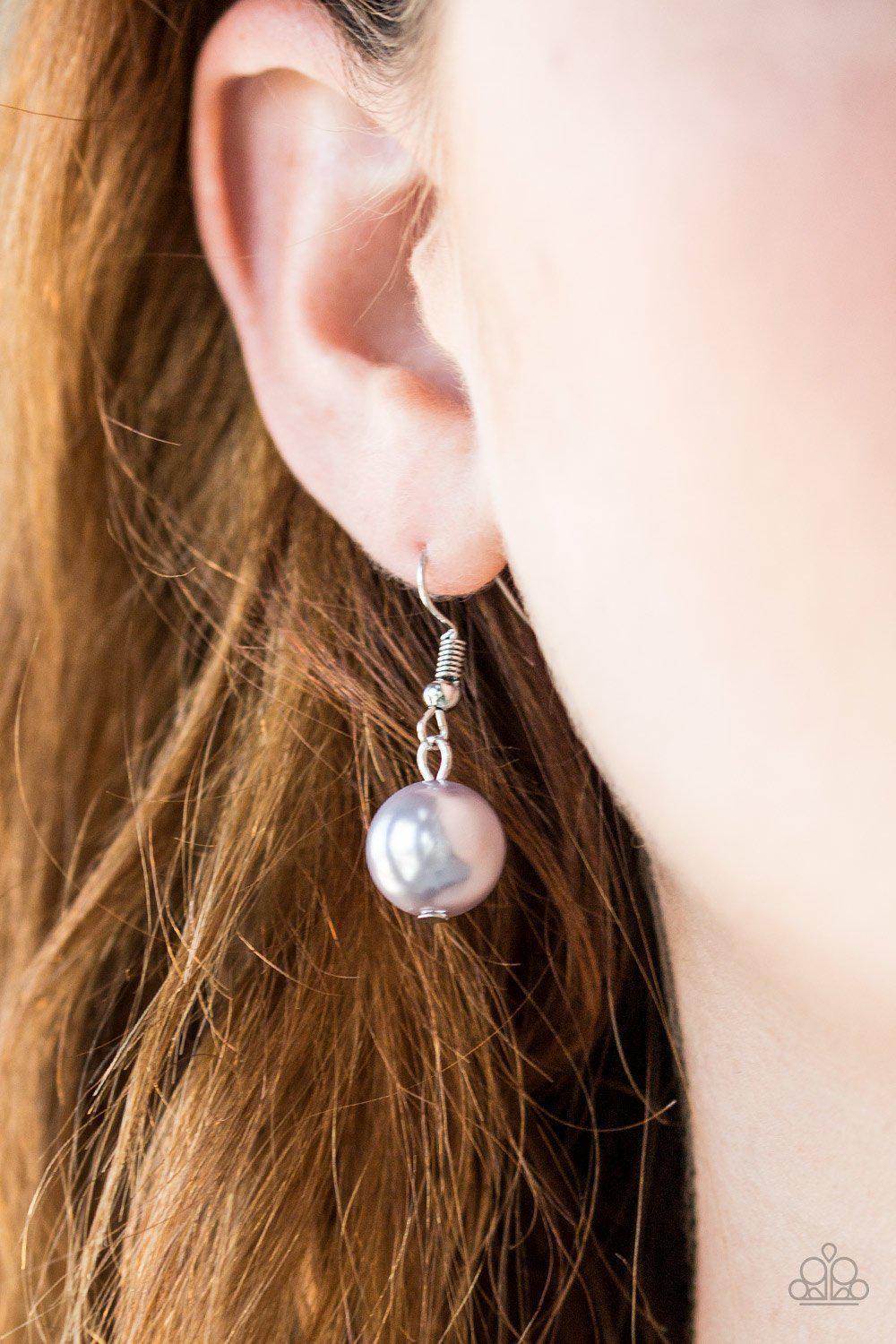 It's About SHOWTIME! Silver Necklace - Paparazzi Accessories - free matching earrings -CarasShop.com - Paparazzi Jewelry by Cara Jewels