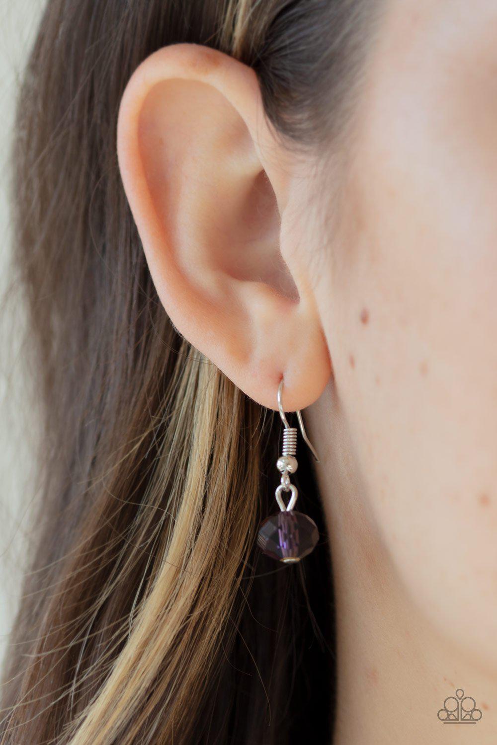 Jewel Jam Purple Necklace - Paparazzi Accessories - free matching earrings -CarasShop.com - Paparazzi Jewelry by Cara Jewels