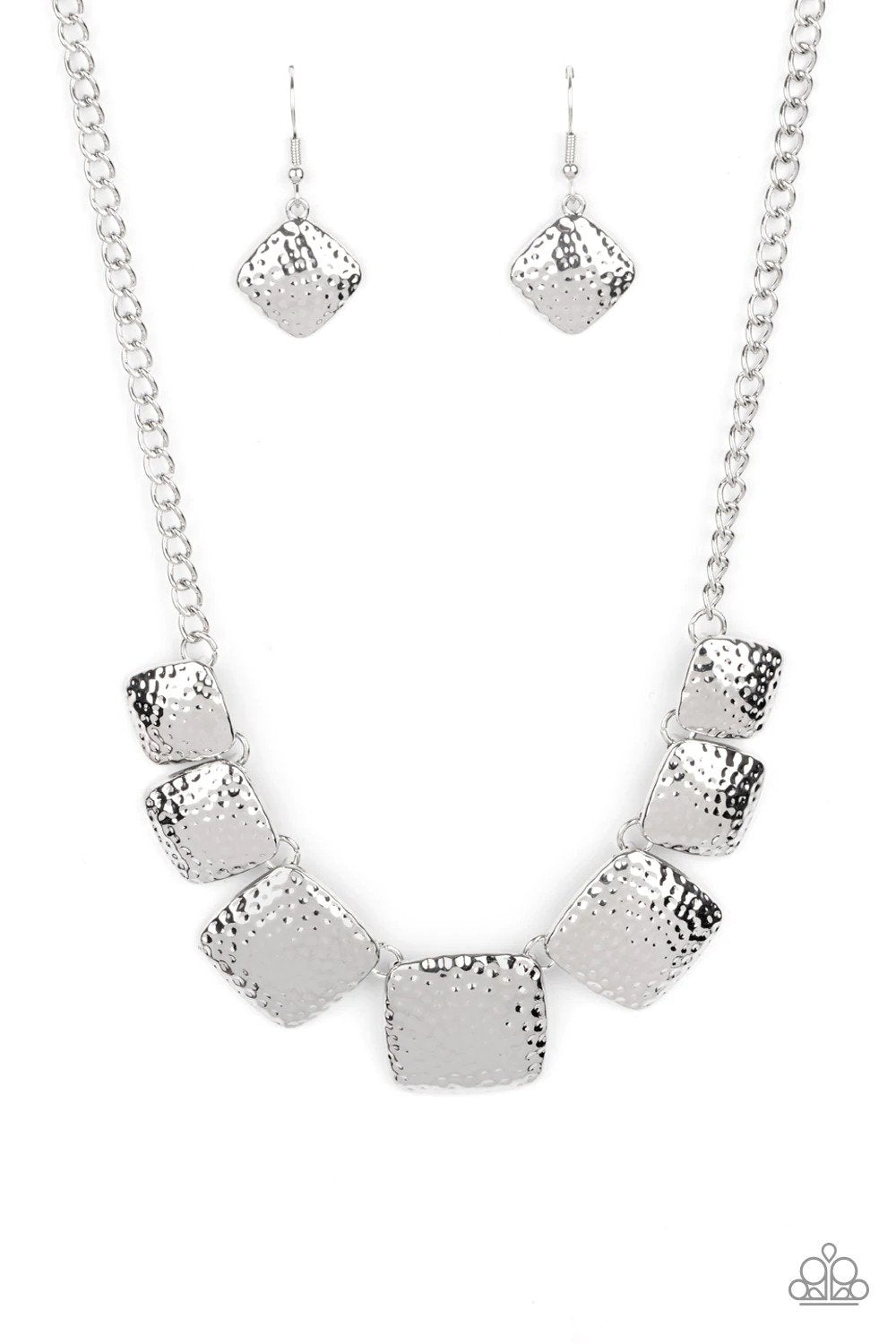 Keeping It RELIC Silver Necklace - Paparazzi Accessories- lightbox - CarasShop.com - Paparazzi Jewelry by Cara Jewels