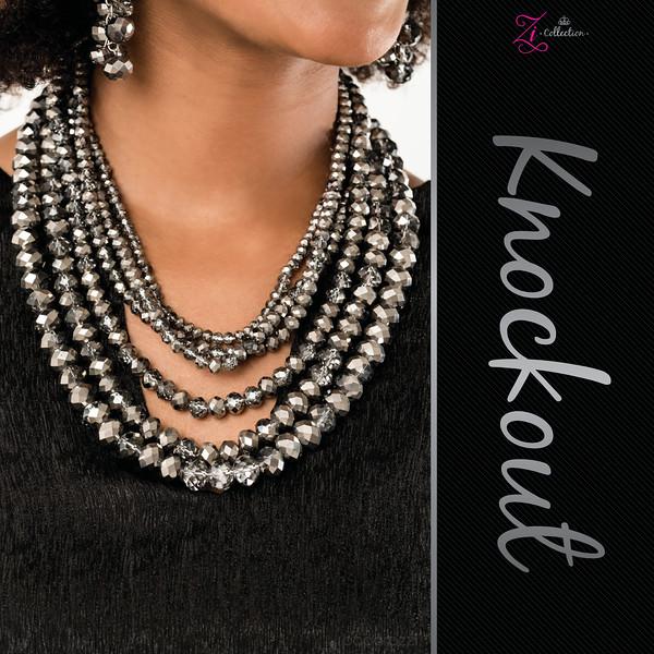 Knockout 2019 Zi Collection Necklace - Paparazzi Accessories- on model - CarasShop.com - Paparazzi Jewelry by Cara Jewels