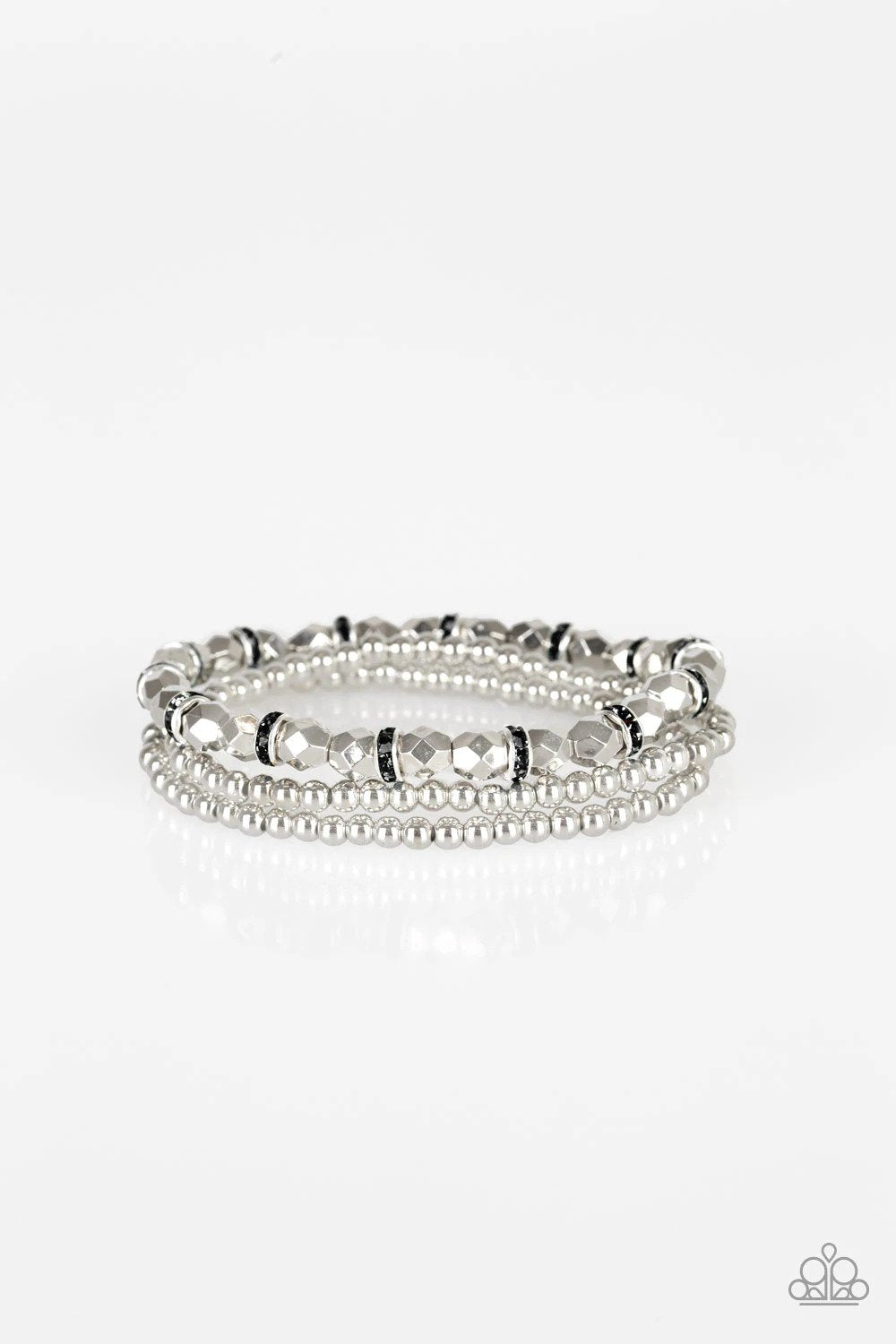 Let There BEAM Light Black Bracelet - Paparazzi Accessories- lightbox - CarasShop.com - Paparazzi Jewelry by Cara Jewels