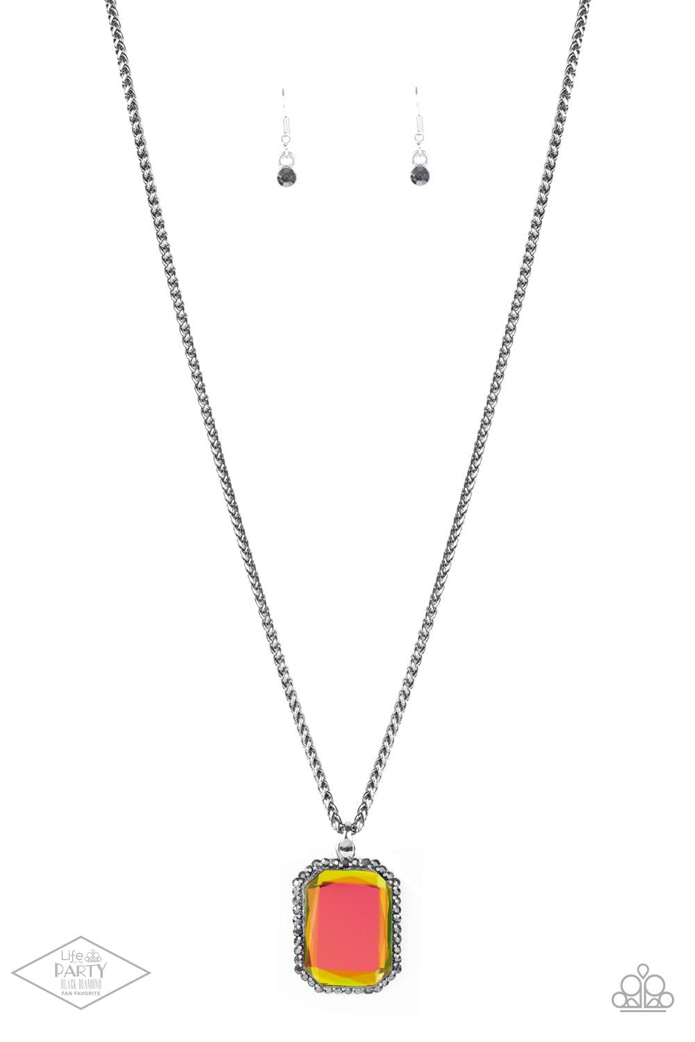 Let Your HEIR Down Multi Oil Spill Necklace - Paparazzi Accessories- lightbox - CarasShop.com - Paparazzi Jewelry by Cara Jewels