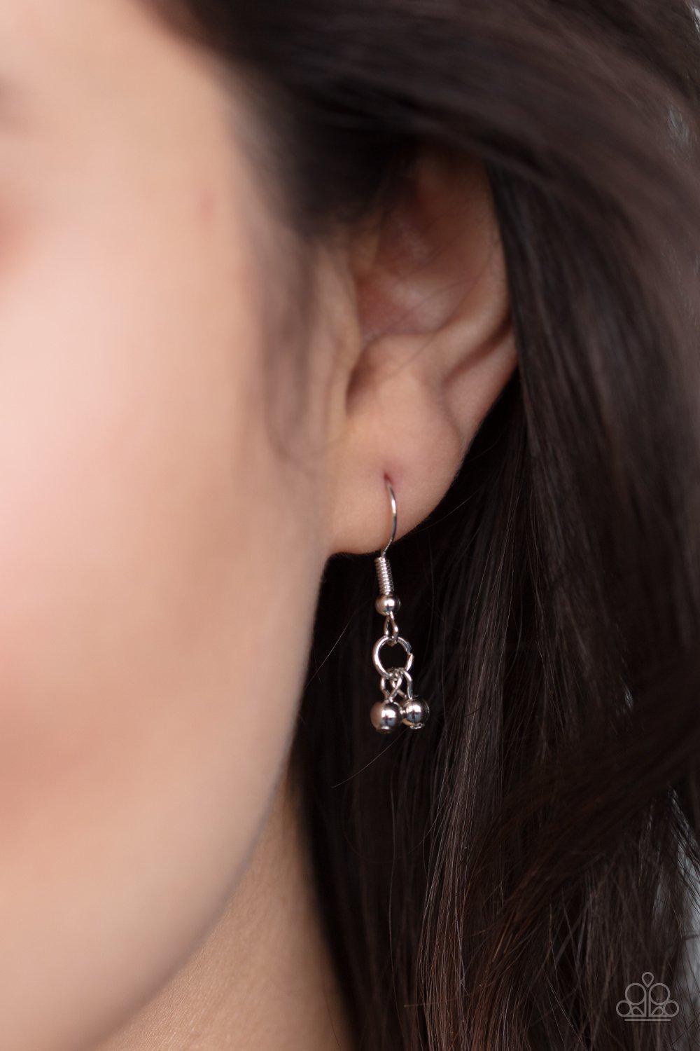 Liberty And Justice For All Blue and Silver Inspirational Necklace - Paparazzi Accessories - free matching earrings -CarasShop.com - Paparazzi Jewelry by Cara Jewels