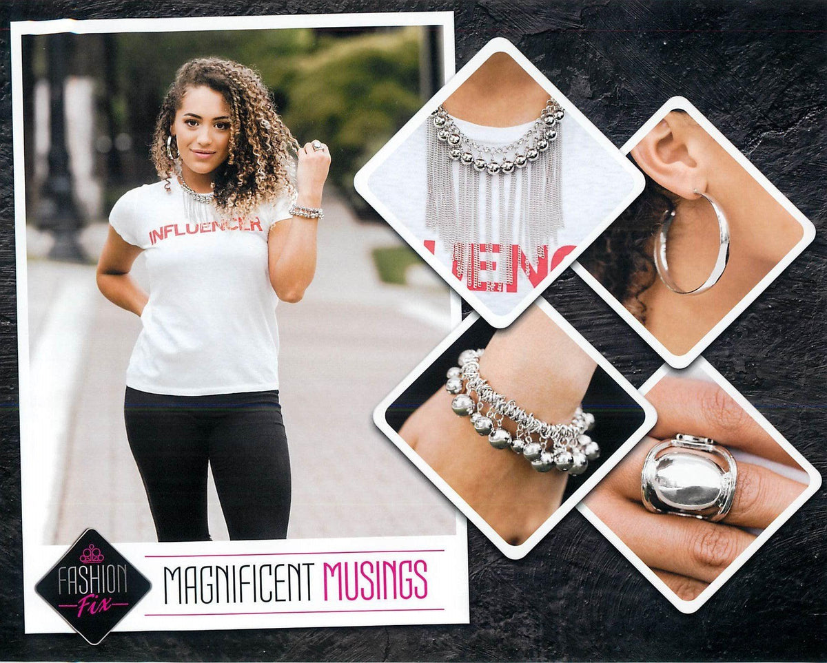 Magnificent Musings Set - August 2019 - Paparazzi Accessories- Set Collage - CarasShop.com - Paparazzi Jewelry by Cara Jewels