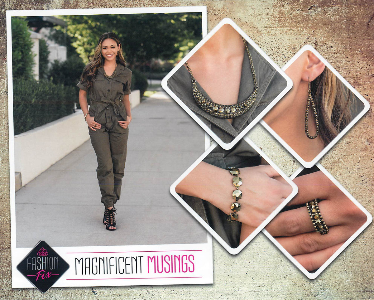 Magnificent Musings Set - August 2020 - Paparazzi Accessories- Set Collage - CarasShop.com - Paparazzi Jewelry by Cara Jewels