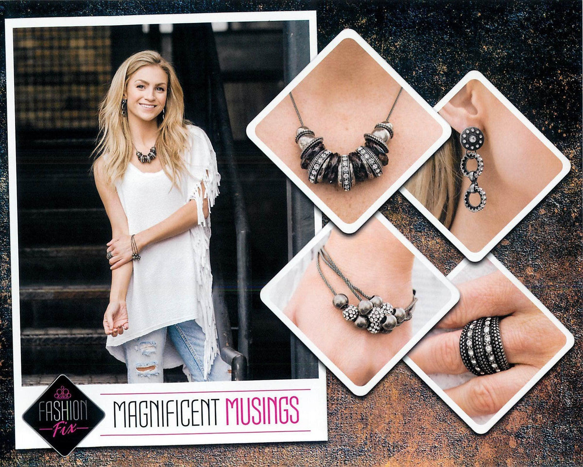 Magnificent Musings Set - February 2020 - Paparazzi Accessories- Set Collage - CarasShop.com - Paparazzi Jewelry by Cara Jewels