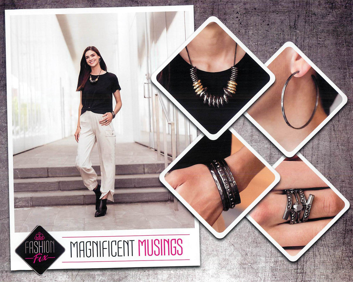 Magnificent Musings Set - July 2020 - Paparazzi Accessories- Set Collage - CarasShop.com - Paparazzi Jewelry by Cara Jewels