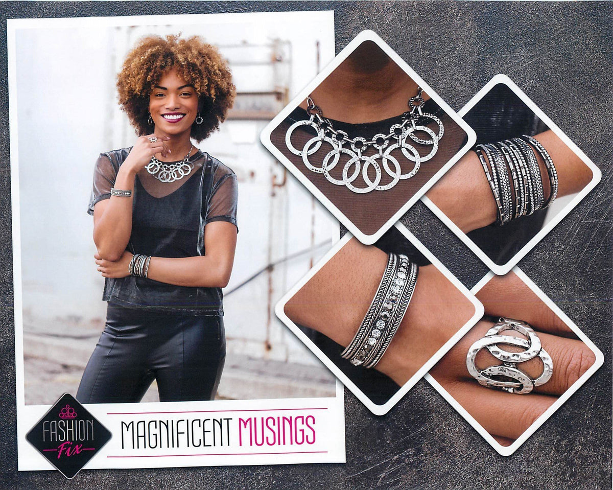 Magnificent Musings Set - June 2019 - Paparazzi Accessories- Set Collage - CarasShop.com - Paparazzi Jewelry by Cara Jewels