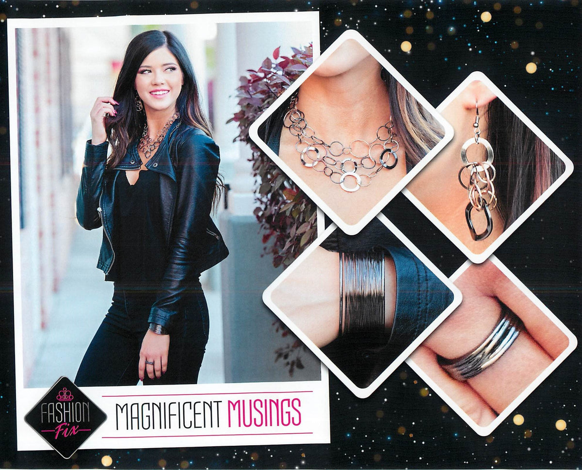 Magnificent Musings Set - October 2018 - Paparazzi Accessories- Set Collage - CarasShop.com - Paparazzi Jewelry by Cara Jewels