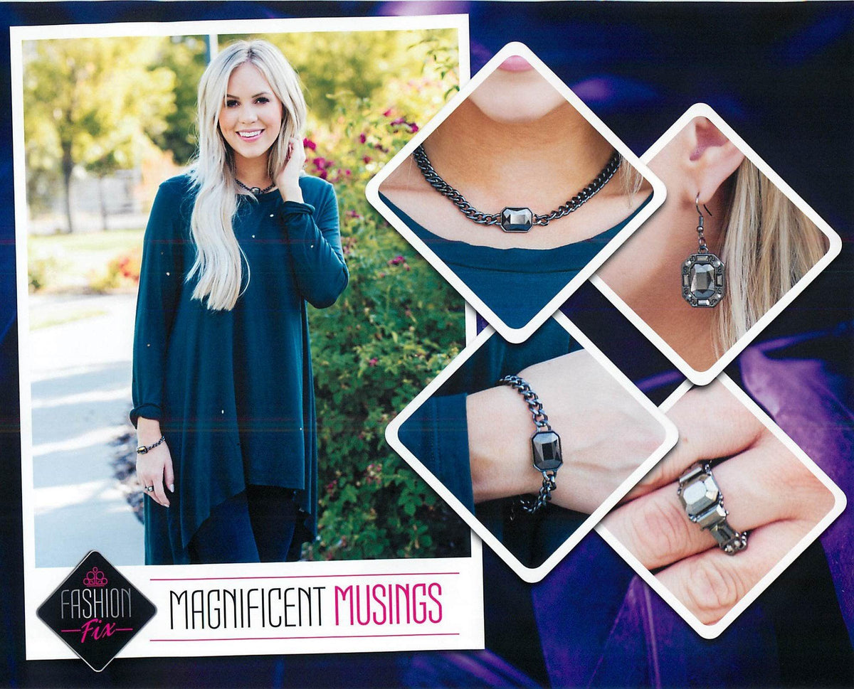Magnificent Musings Set - September 2018 - Paparazzi Accessories- Set Collage - CarasShop.com - Paparazzi Jewelry by Cara Jewels