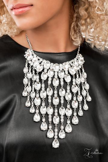 Majestic 2021 Zi Collection Necklace - Paparazzi Accessories- on model - CarasShop.com - Paparazzi Jewelry by Cara Jewels