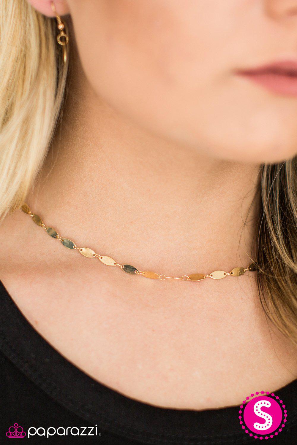 Make A Flash Gold Necklace - Paparazzi Accessories- lightbox - CarasShop.com - Paparazzi Jewelry by Cara Jewels