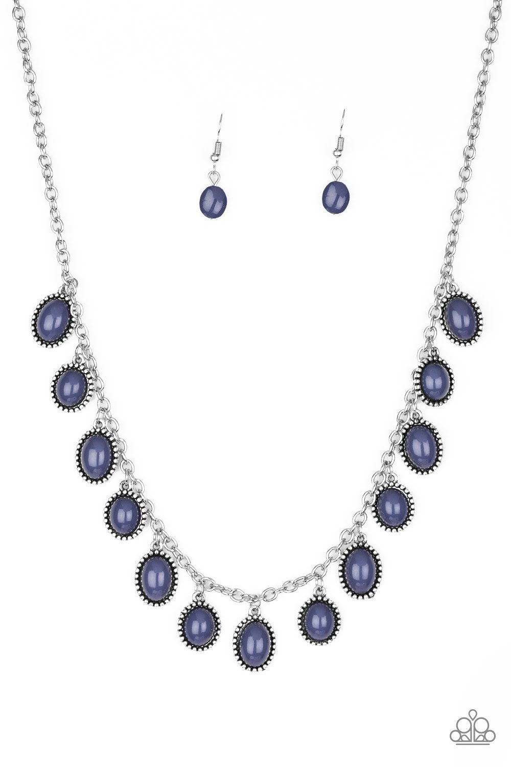 Make Some ROAM! Blue Necklace - Paparazzi Accessories- lightbox - CarasShop.com - Paparazzi Jewelry by Cara Jewels