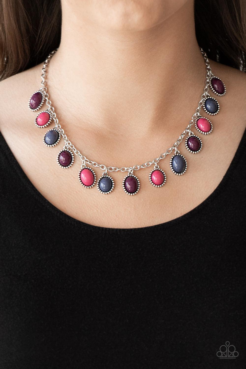 Make Some ROAM Multi Necklace - Paparazzi Accessories- on model - CarasShop.com - Paparazzi Jewelry by Cara Jewels