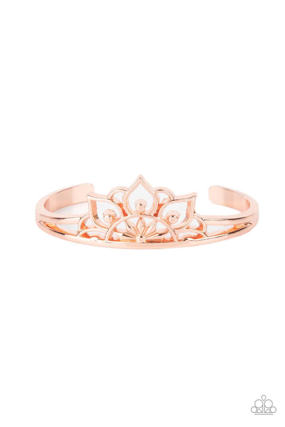 Mandala Mindfulness Copper Bracelet - Paparazzi Accessories- lightbox - CarasShop.com - Paparazzi Jewelry by Cara Jewels