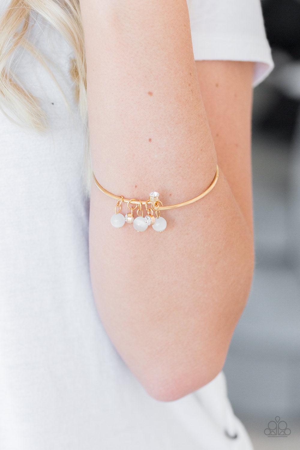 Marine Melody Gold Bracelet - Paparazzi Accessories- lightbox - CarasShop.com - Paparazzi Jewelry by Cara Jewels