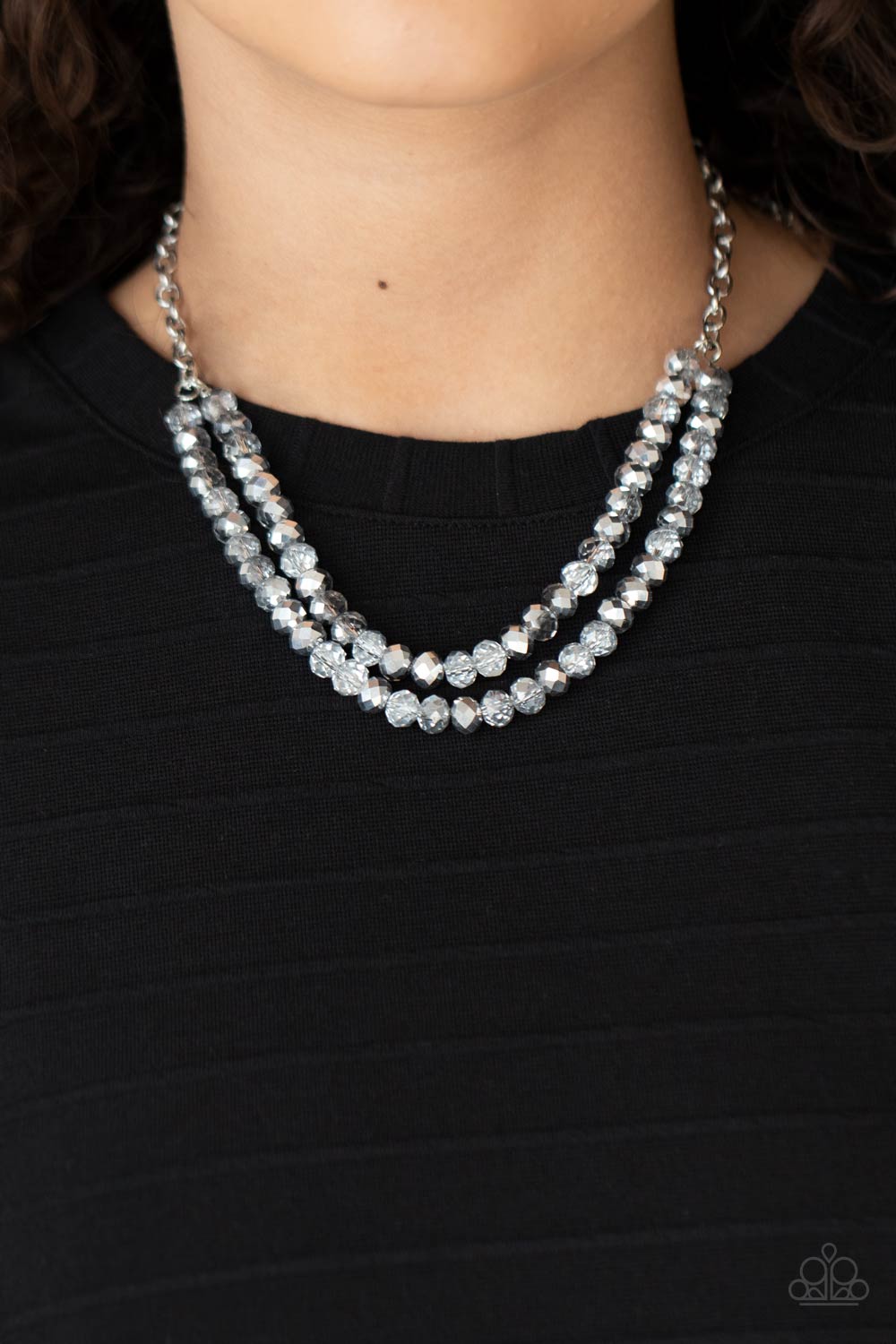 May The FIERCE Be With You Silver Necklace - Paparazzi Accessories- lightbox - CarasShop.com - Paparazzi Jewelry by Cara Jewels