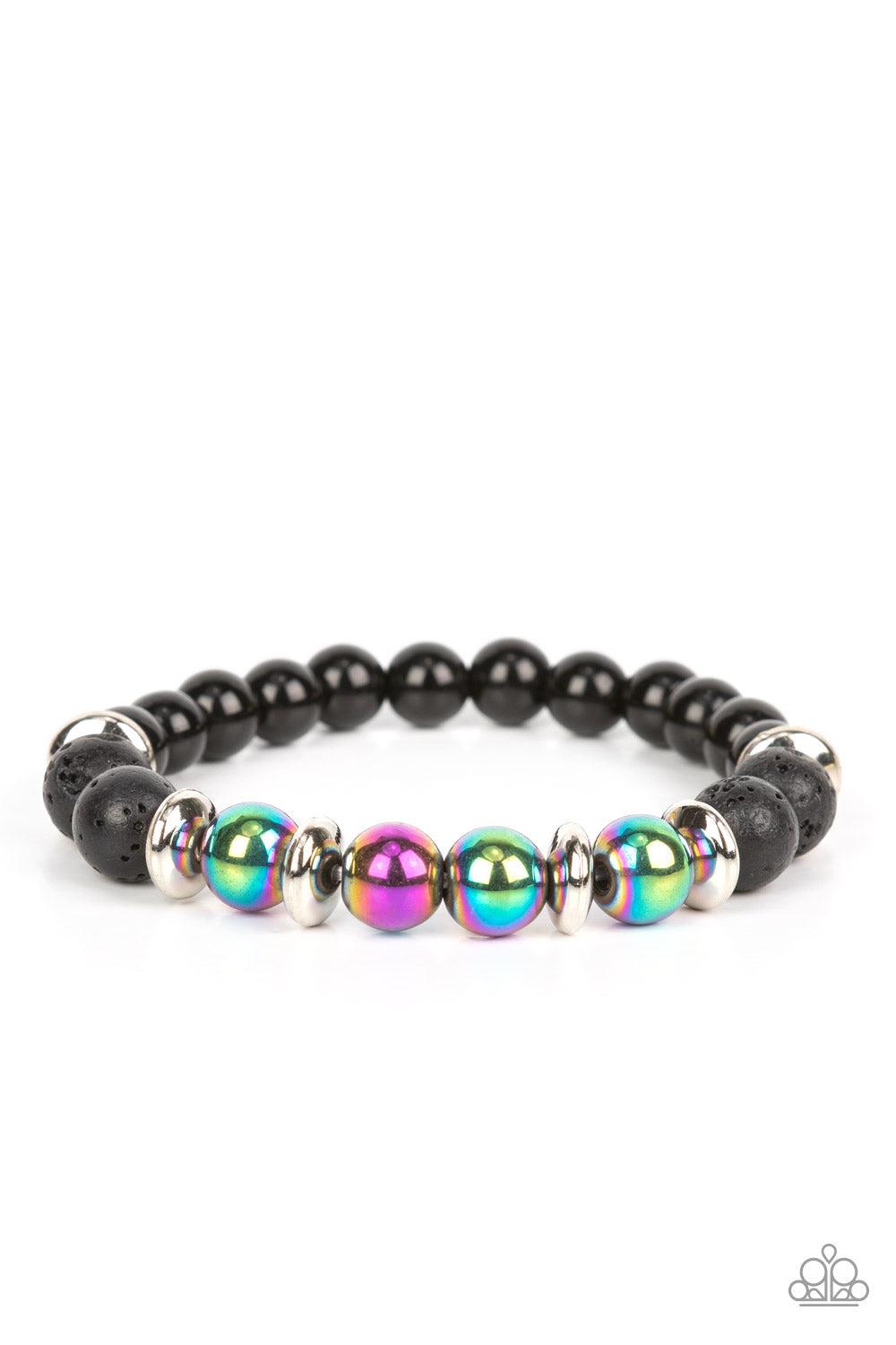 Mega Metamorphic Multi "Oil Spill" Bracelet - Paparazzi Accessories- lightbox - CarasShop.com - Paparazzi Jewelry by Cara Jewels