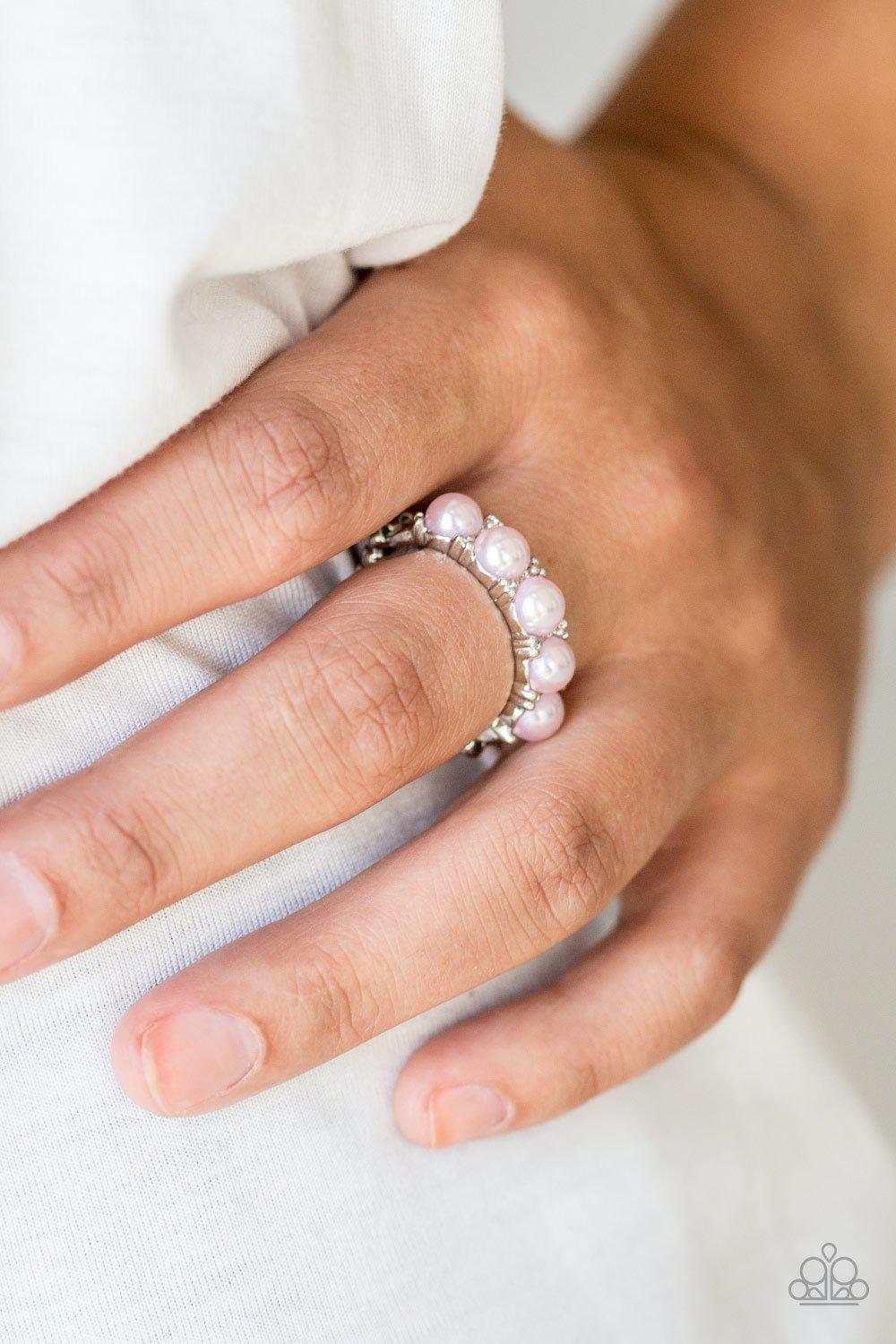 Mermaid Mamba Pink Ring - Paparazzi Accessories- lightbox - CarasShop.com - Paparazzi Jewelry by Cara Jewels