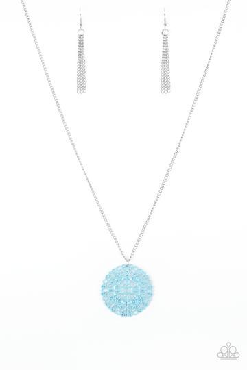 Midsummer Musical Blue Necklace - Paparazzi Accessories- lightbox - CarasShop.com - Paparazzi Jewelry by Cara Jewels