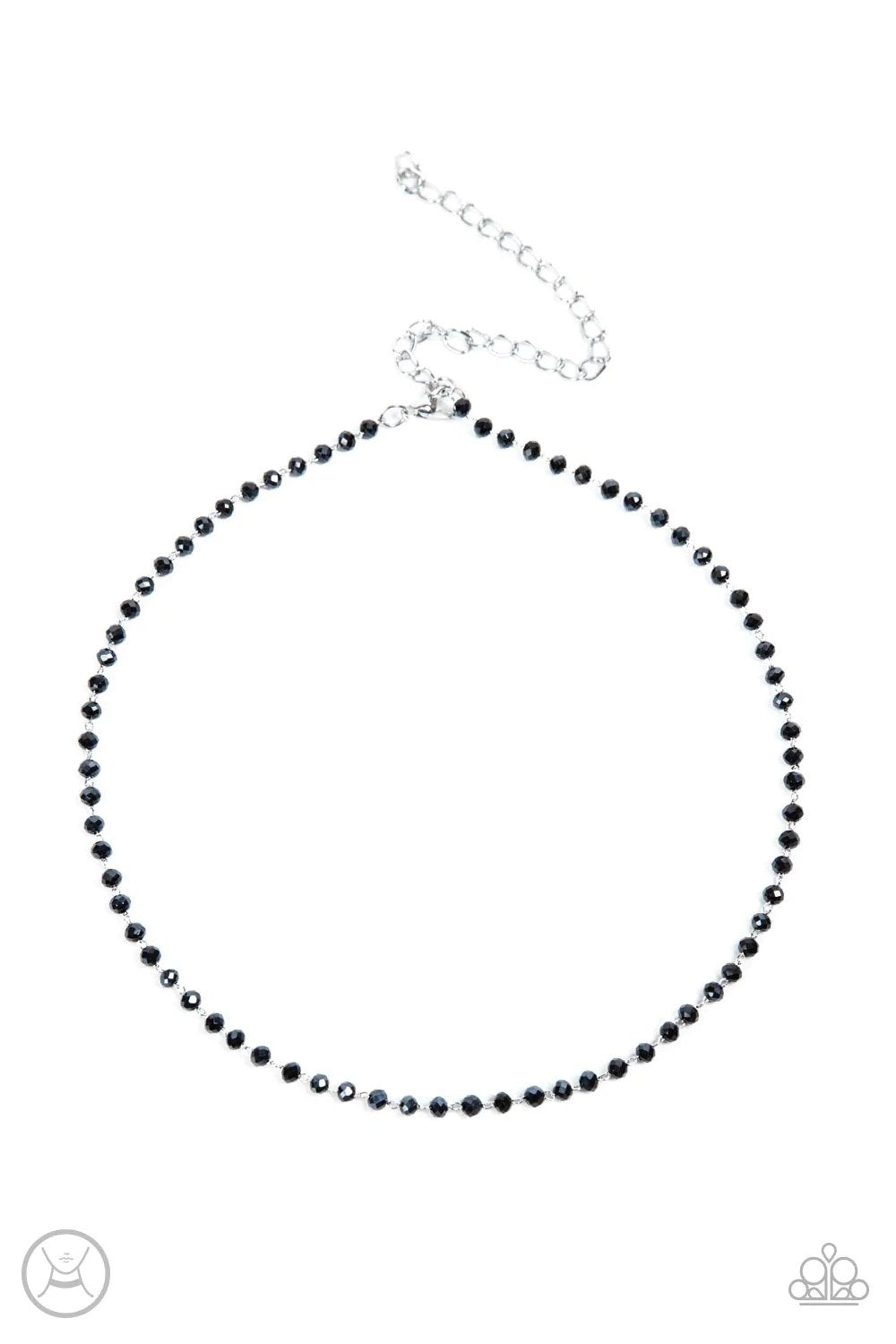 Mini MVP Blue Necklace - Paparazzi Accessories- lightbox - CarasShop.com - Paparazzi Jewelry by Cara Jewels