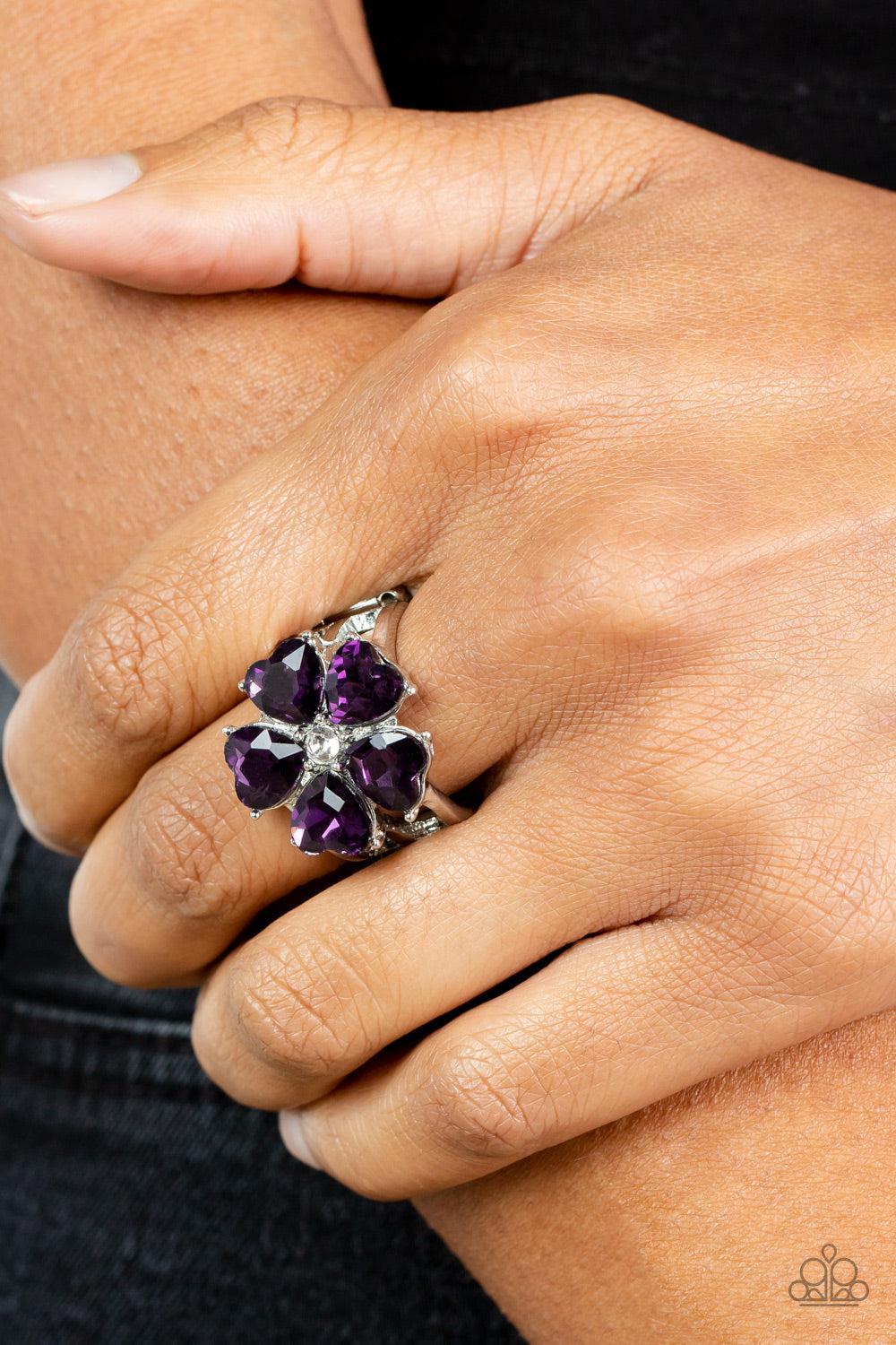 Paparazzi Minnesota Magic Purple Flower Ring CarasShop