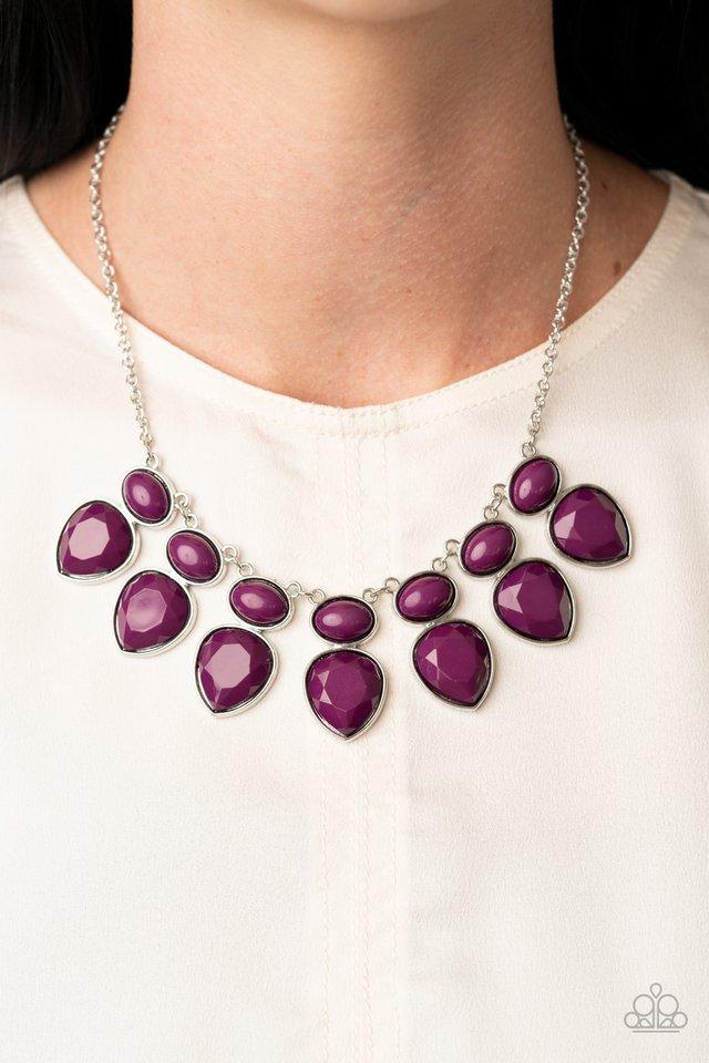 Modern Masquerade Purple Necklace - Paparazzi Accessories- lightbox - CarasShop.com - Paparazzi Jewelry by Cara Jewels