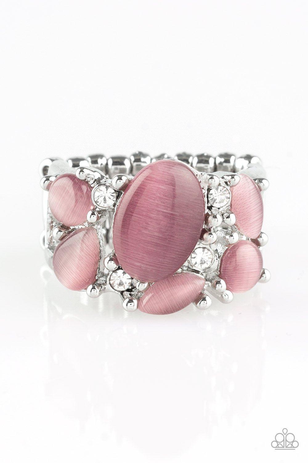 Modern Moonwalk Purple Moonstone Ring - Paparazzi Accessories- lightbox - CarasShop.com - Paparazzi Jewelry by Cara Jewels