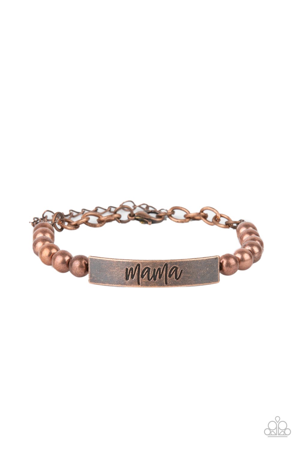 Mom Squad Copper Inspirational Bracelet - Paparazzi Accessories- lightbox - CarasShop.com - Paparazzi Jewelry by Cara Jewels