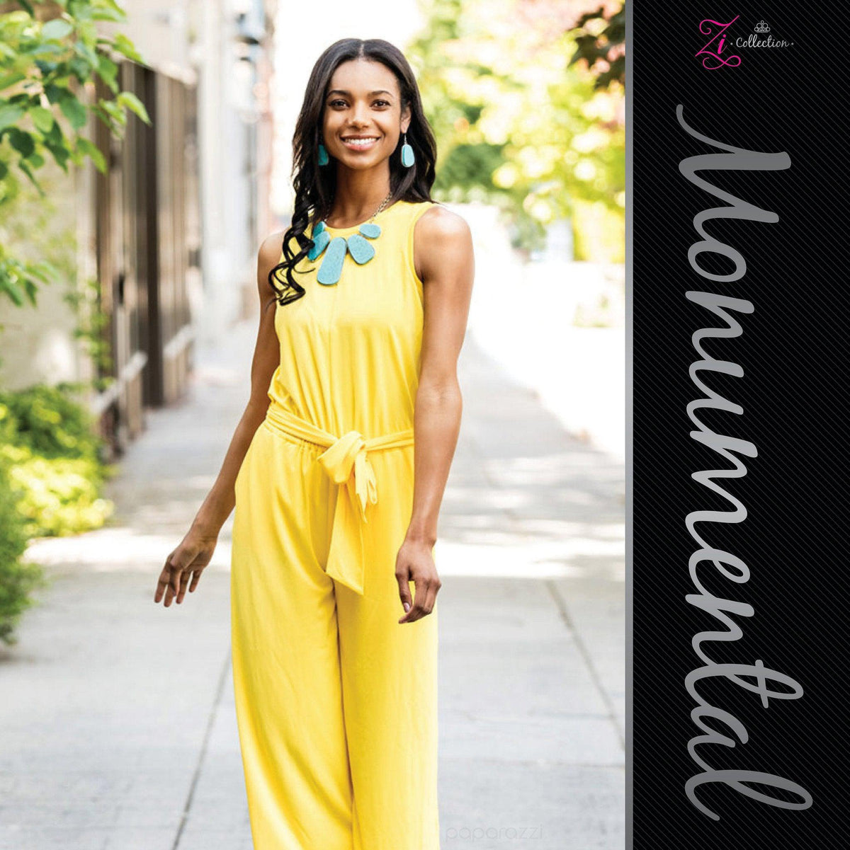 Monumental 2019 Zi Collection Necklace - Paparazzi Accessories - free matching earrings -CarasShop.com - Paparazzi Jewelry by Cara Jewels