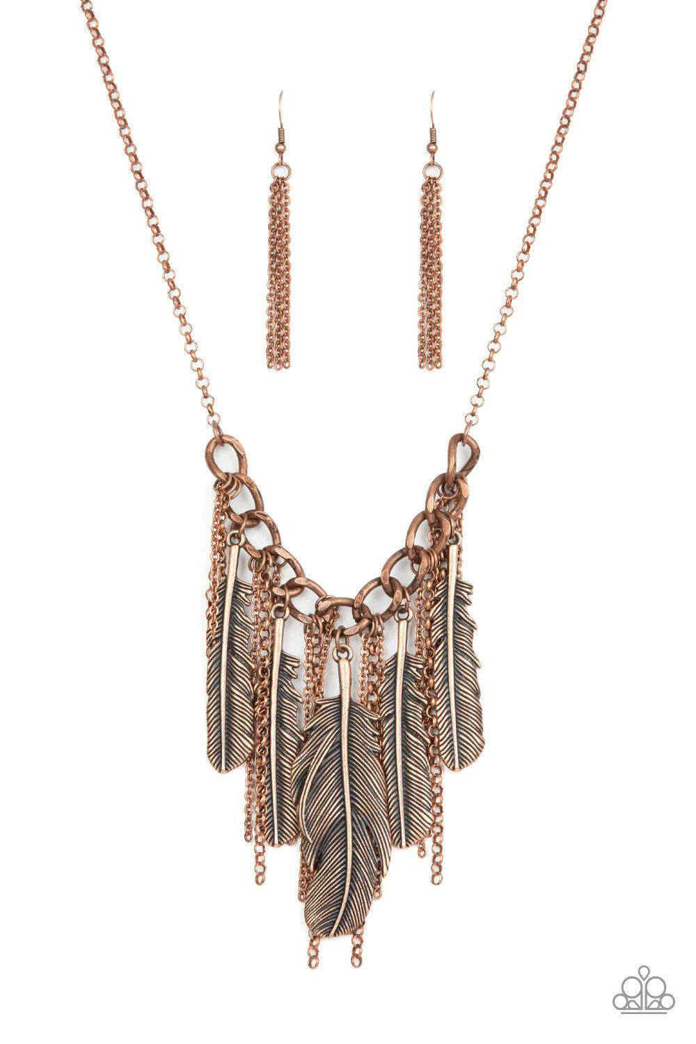NEST Friends Forever Copper Necklace - Paparazzi Accessories- lightbox - CarasShop.com - Paparazzi Jewelry by Cara Jewels