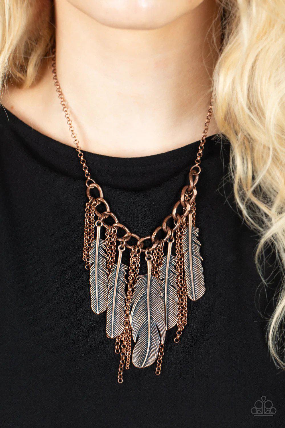 NEST Friends Forever Copper Necklace - Paparazzi Accessories- lightbox - CarasShop.com - Paparazzi Jewelry by Cara Jewels