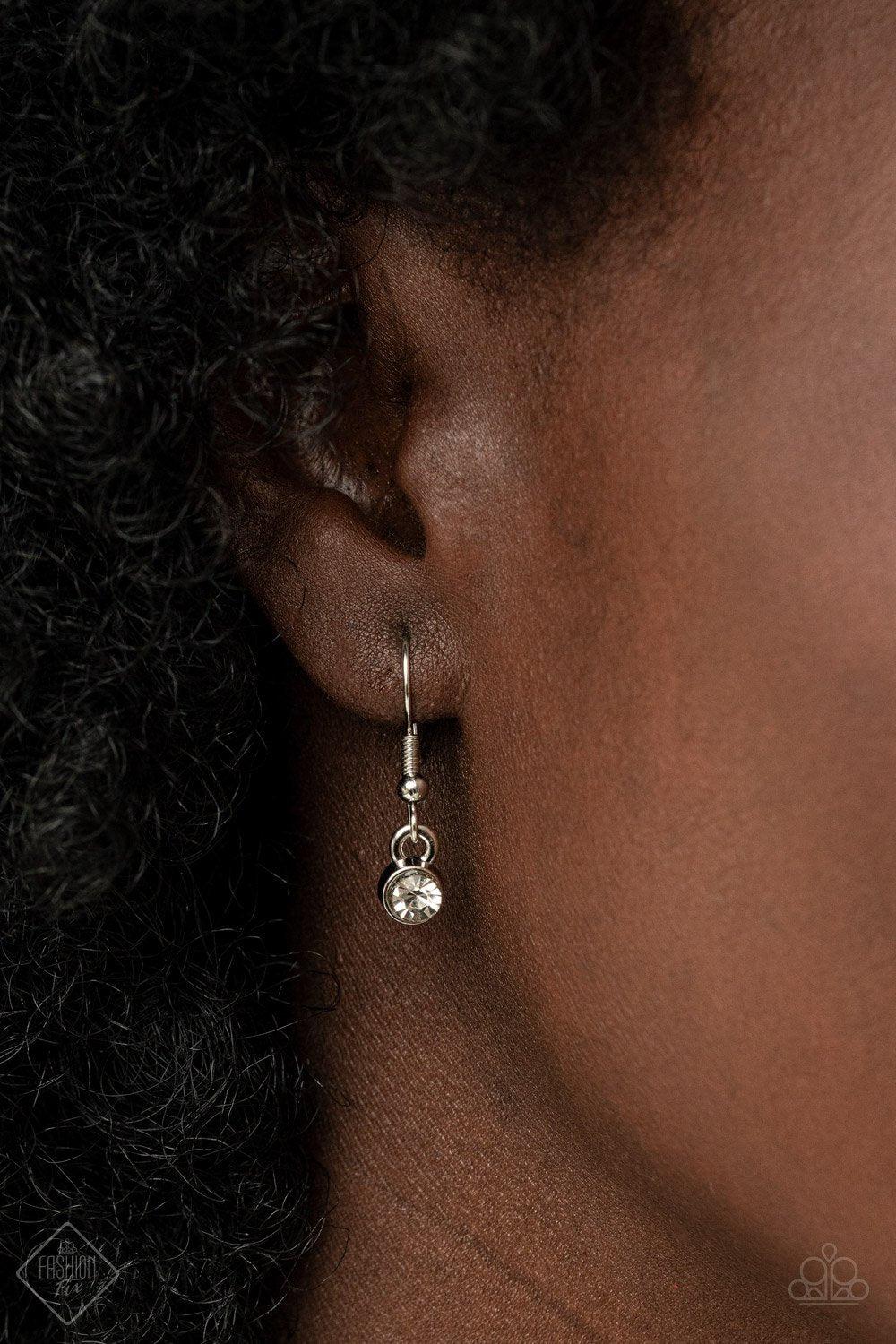 Newport Princess Mint Green Cat's Eye Stone Necklace - Paparazzi Accessories - free matching earrings -CarasShop.com - Paparazzi Jewelry by Cara Jewels