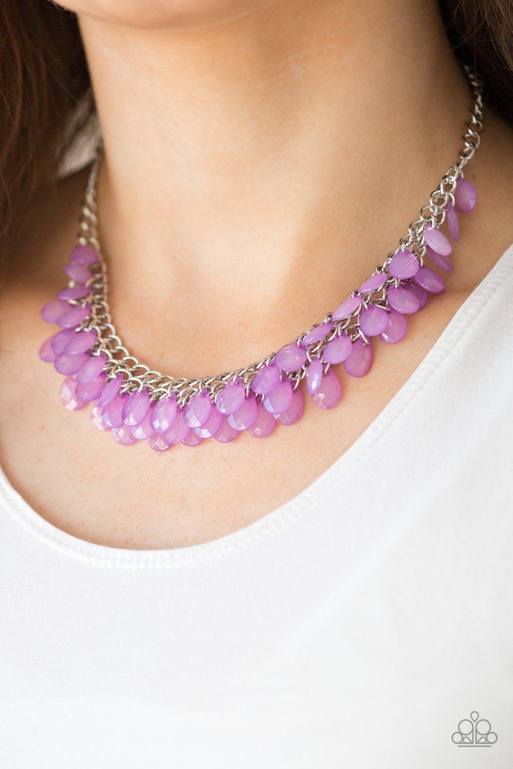 Next In Shine Purple Necklace - Paparazzi Accessories- lightbox - CarasShop.com - Paparazzi Jewelry by Cara Jewels