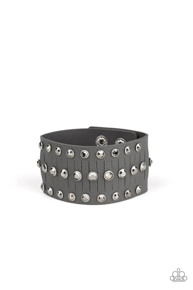 Now Taking The Stage Silver Bracelet - Paparazzi Accessories- lightbox - CarasShop.com - Paparazzi Jewelry by Cara Jewels