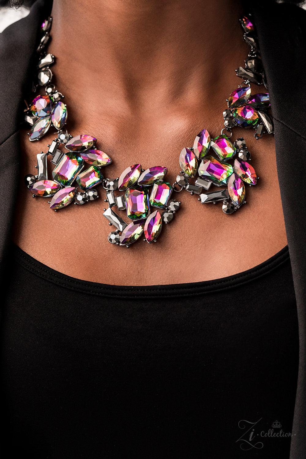 Obsessed 2022 Zi Collection Necklace - Paparazzi Accessories- on model - CarasShop.com - Paparazzi Jewelry by Cara Jewels