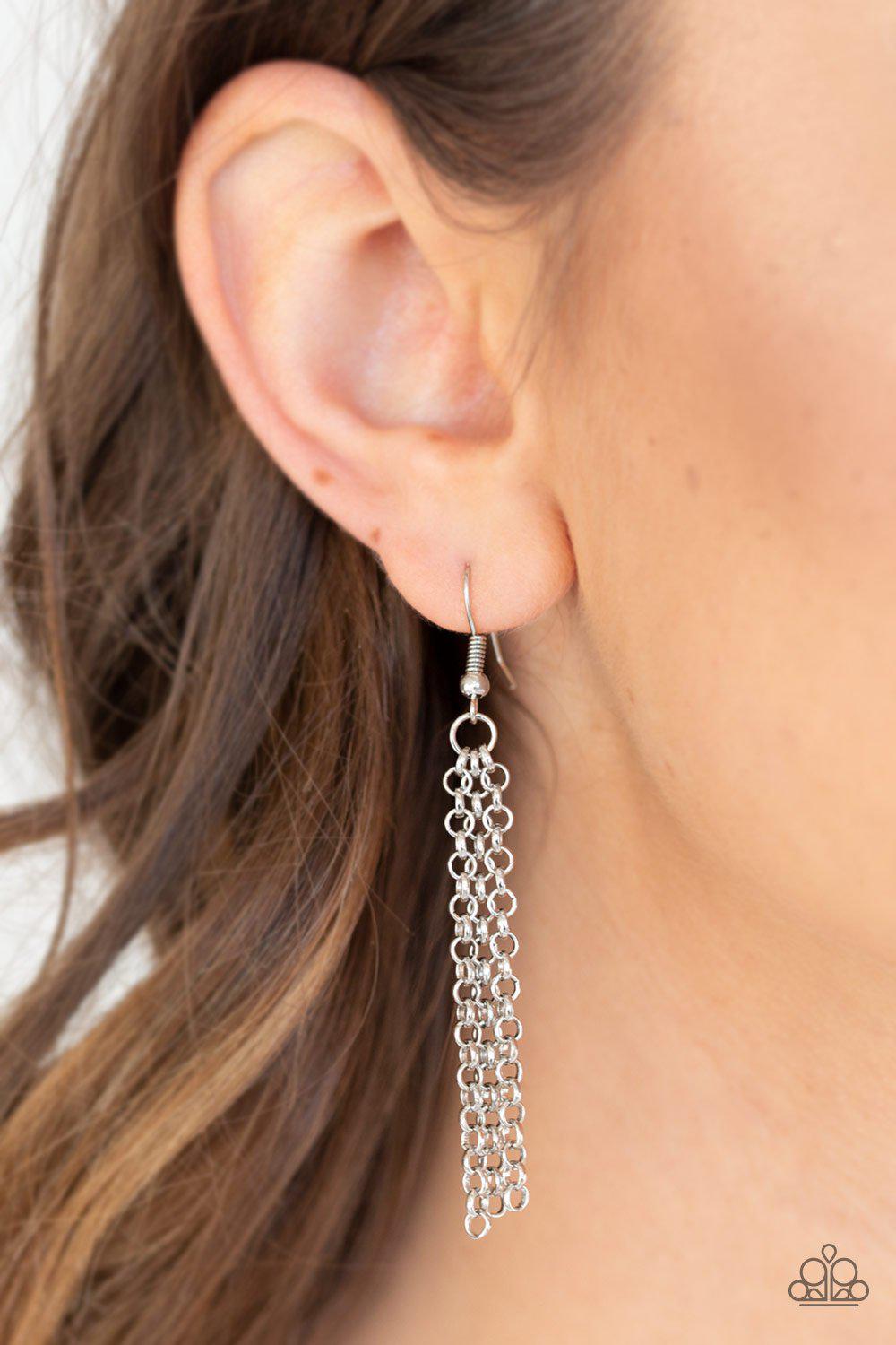 On The ROAM Again Multi Black, Brown and White Stone Necklace - Paparazzi Accessories - free matching earrings -CarasShop.com - Paparazzi Jewelry by Cara Jewels