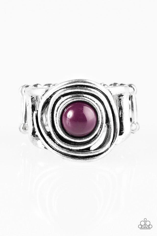 Out of Control Purple and Silver Ring - Paparazzi Accessories- lightbox - CarasShop.com - Paparazzi Jewelry by Cara Jewels