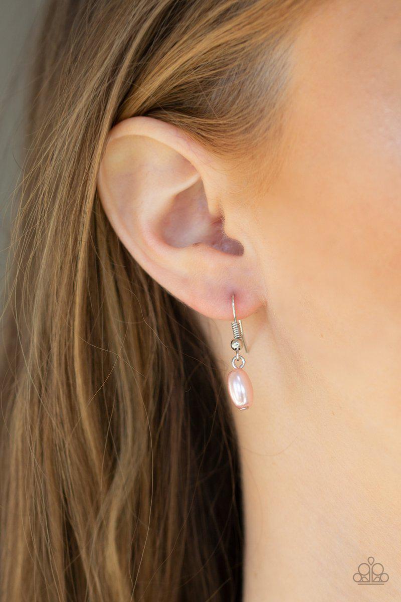 Pacific Pageantry Pink Necklace - Paparazzi Accessories - free matching earrings -CarasShop.com - Paparazzi Jewelry by Cara Jewels